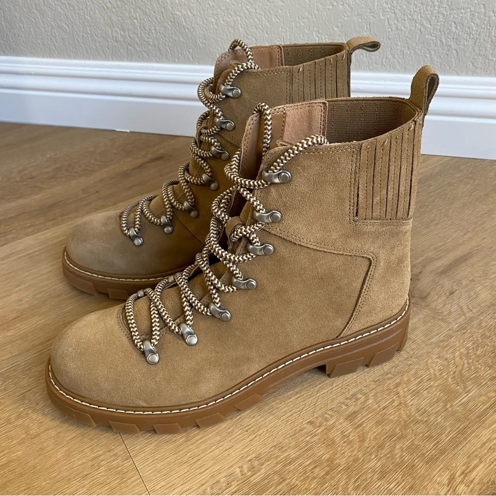 Splendid Gabbie Suede Lace Up Hiking Boots